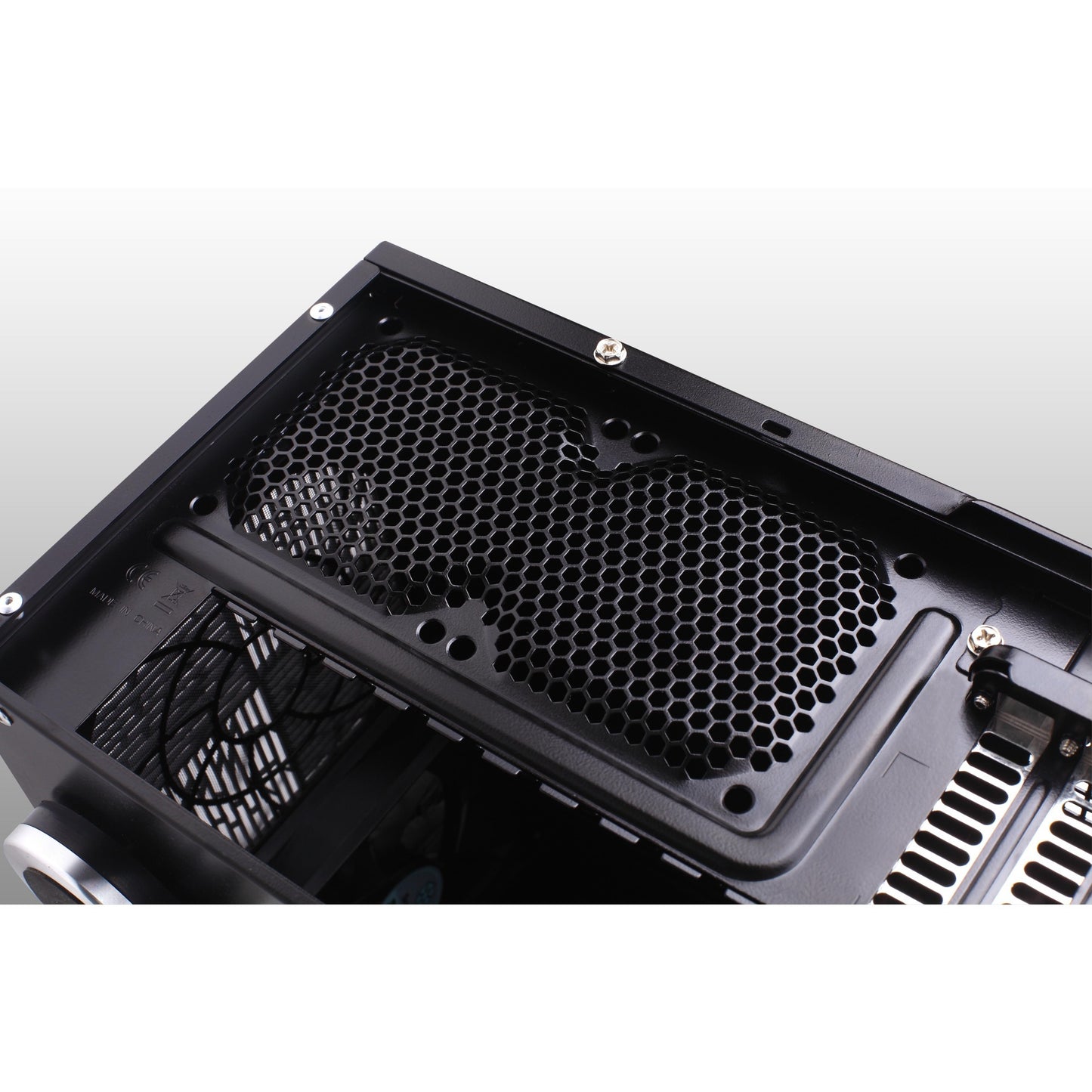 Silverstone sst-gd07b-c htpc behuizing (zwart | 1x usb-a | 1x usb-c)