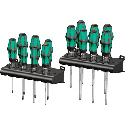 Wera kraftform big pack 300 schroevendraaier (zwart groen, 14-delig)