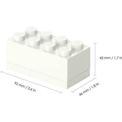 Room copenhagen lego mini box 8 wit lunchbox (wit)
