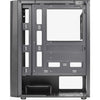 Aerocool delta g-bk-v1 midi tower behuizing (zwart | 3x usb-a | rgb | tempered glass)
