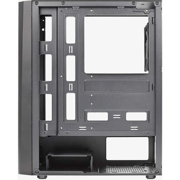 Aerocool delta g-bk-v1 midi tower behuizing (zwart | 3x usb-a | rgb | tempered glass)