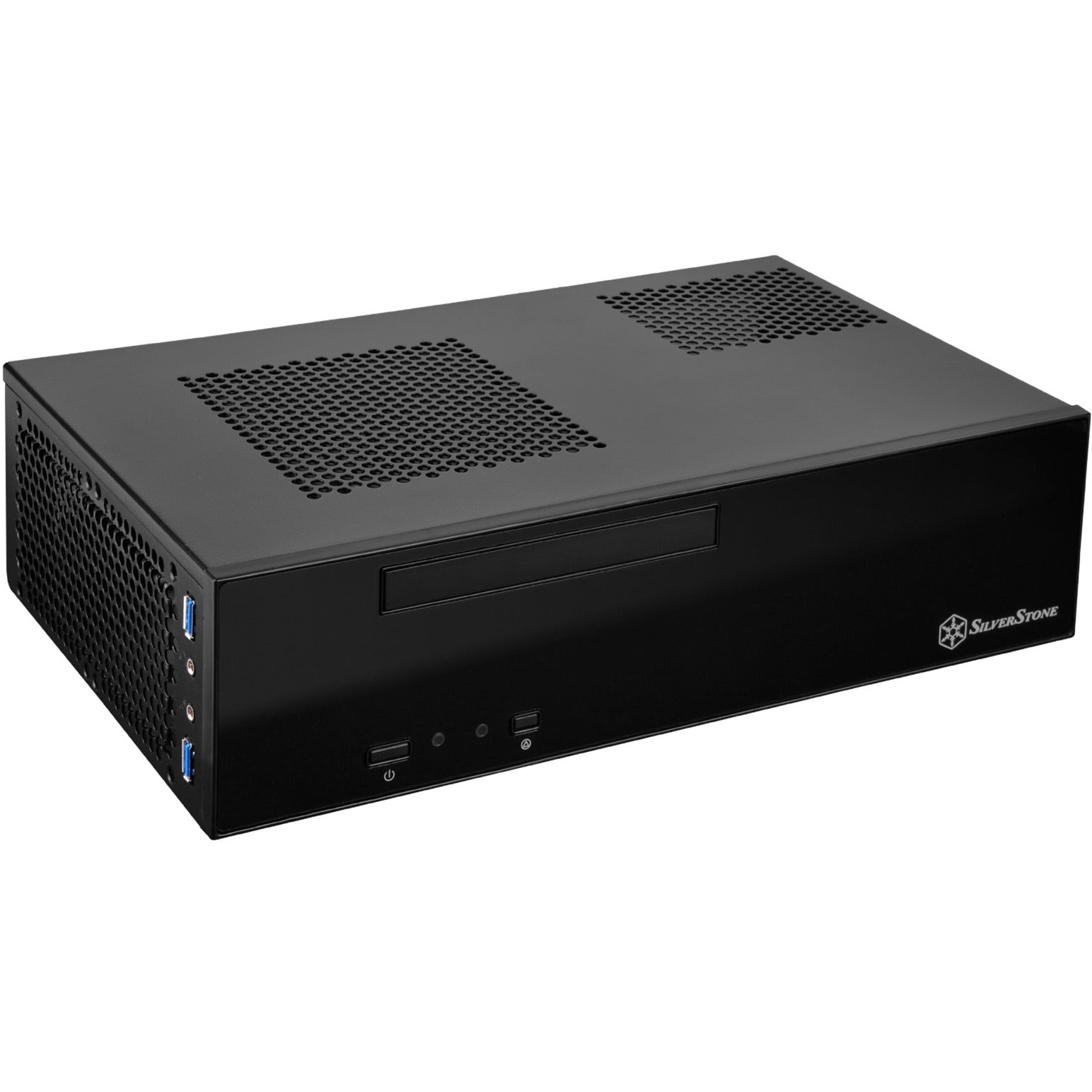 Silverstone sst-ml09b htpc behuizing (zwart | 2x usb-a)