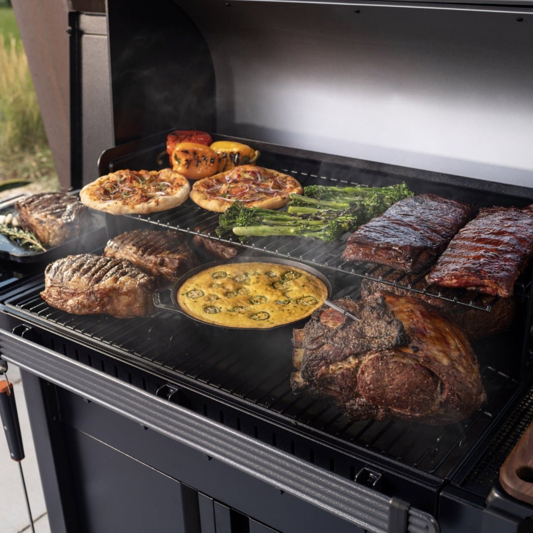 Traeger woodridge elite pellet barbecue (zwart, wifire)