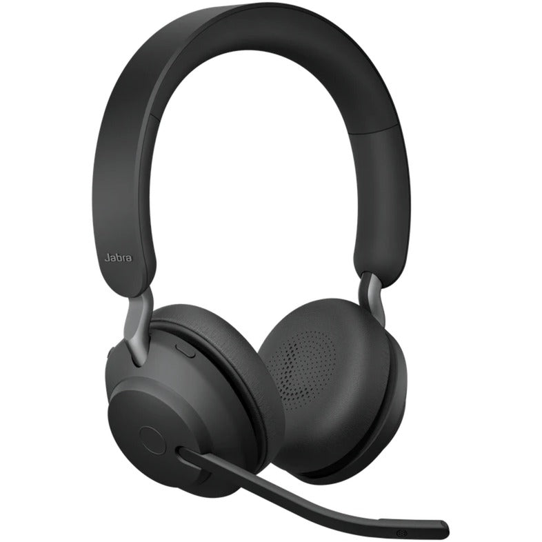 Jabra evolve2 65, ms stereo on-ear headset (zwart, microsoft teams, bluetooth)
