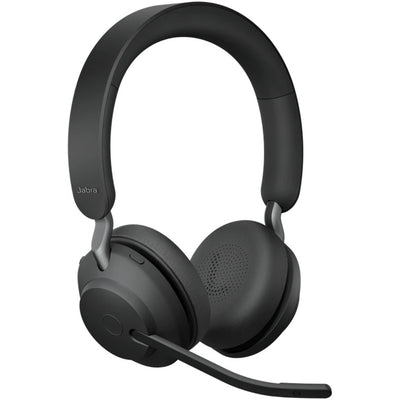 Jabra evolve2 65, ms stereo on-ear headset (zwart, microsoft teams, bluetooth)