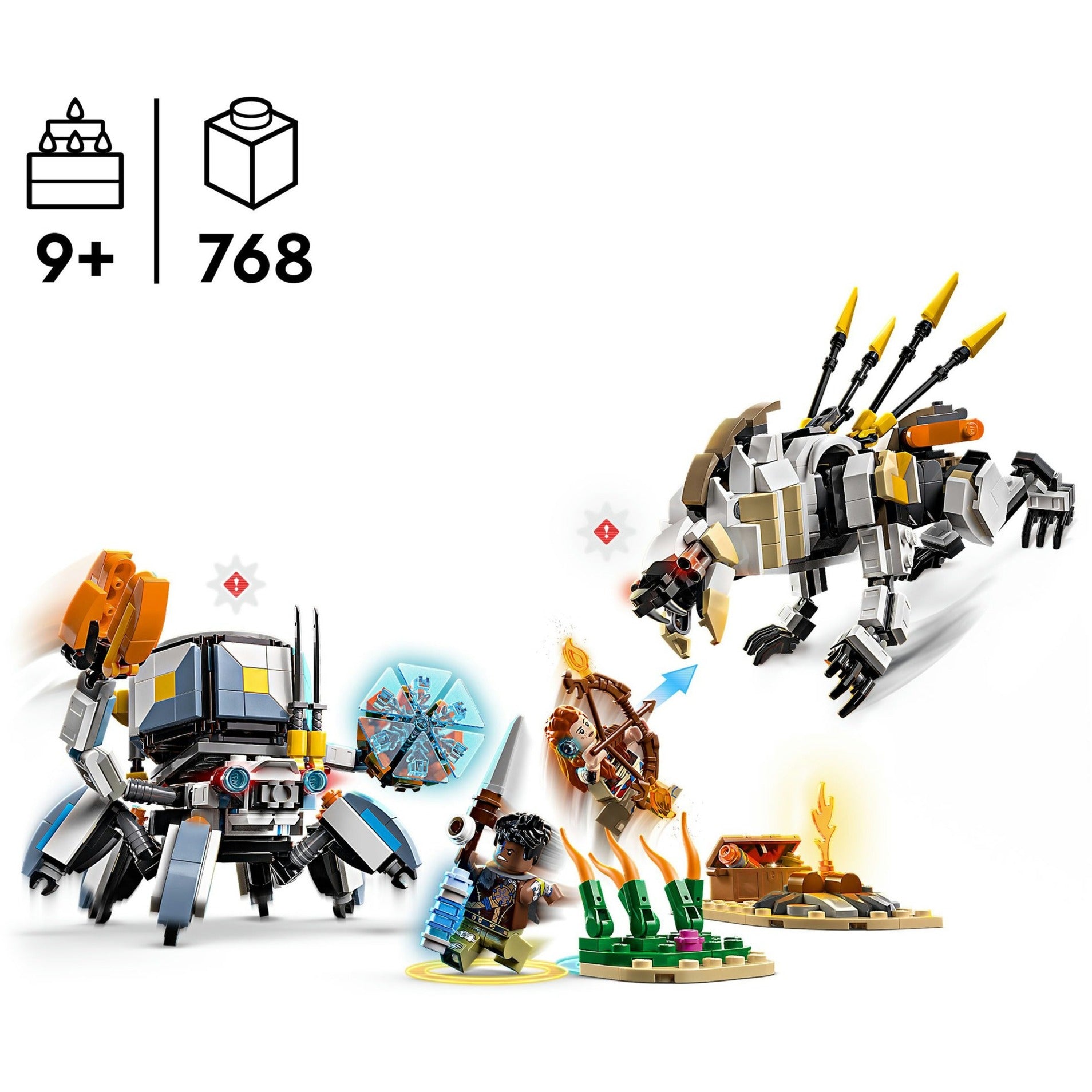 Lego ® horizon adventures™ aloy en varl vs. shell-walker en sawtooth - 77037