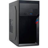 Inter-tech it-6502 romea mini tower behuizing (zwart | 2x usb-a) - afbeelding 1