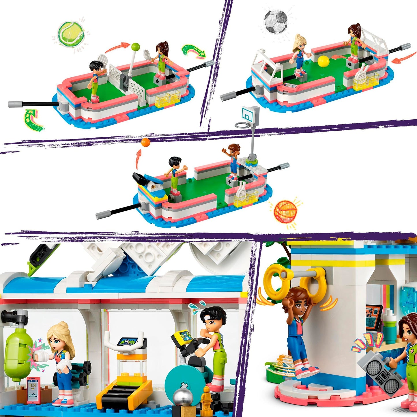 Lego friends - sportcentrum constructiespeelgoed (41744)