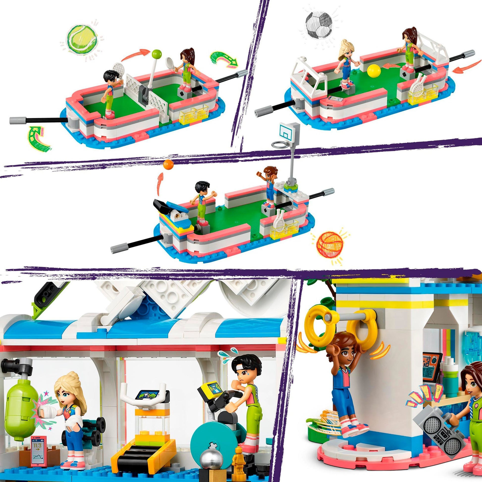 Lego friends - sportcentrum constructiespeelgoed (41744)