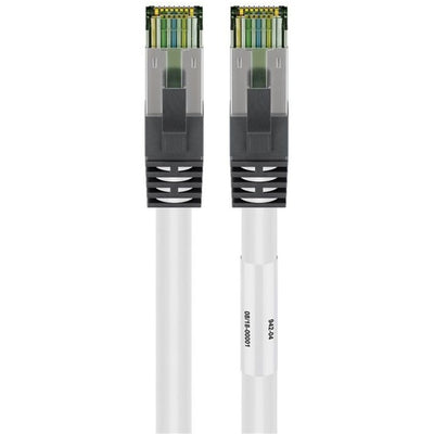 Goobay cat.8.1 netwerkkabel (wit, 0,5 meter, s ftp (pimf), rj-45)