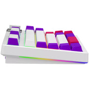 Lorgar kbp70tklw rgb mechanisch gaming toetsenbord (wit, us lay-out (qwerty), logar toxic purple, 80% (tkl), rgb, hot-swappable, pbt double-shot, bluetooth | 2.4ghz | usb) - afbeelding 4