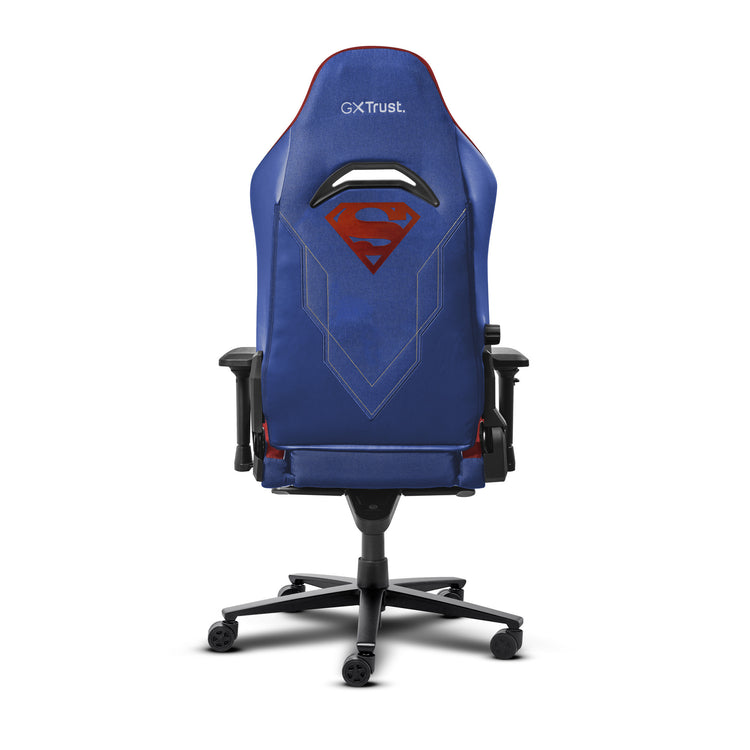 Trust gxt 721sm ruya pro superman gaming stoel (blauw rood)