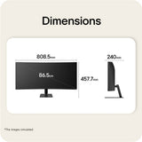 Lg ultrawide 34u601b-b 34 curved monitor (zwart, hdmi, displayport, amd freesync, 120 hz) - afbeelding 13