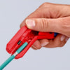 Knipex ergostrip universeel ontmantelingsgereedschap 16 95 02 sb kabelstrip- ontmantelingsgereedschap (rood blauw, links-handig)
