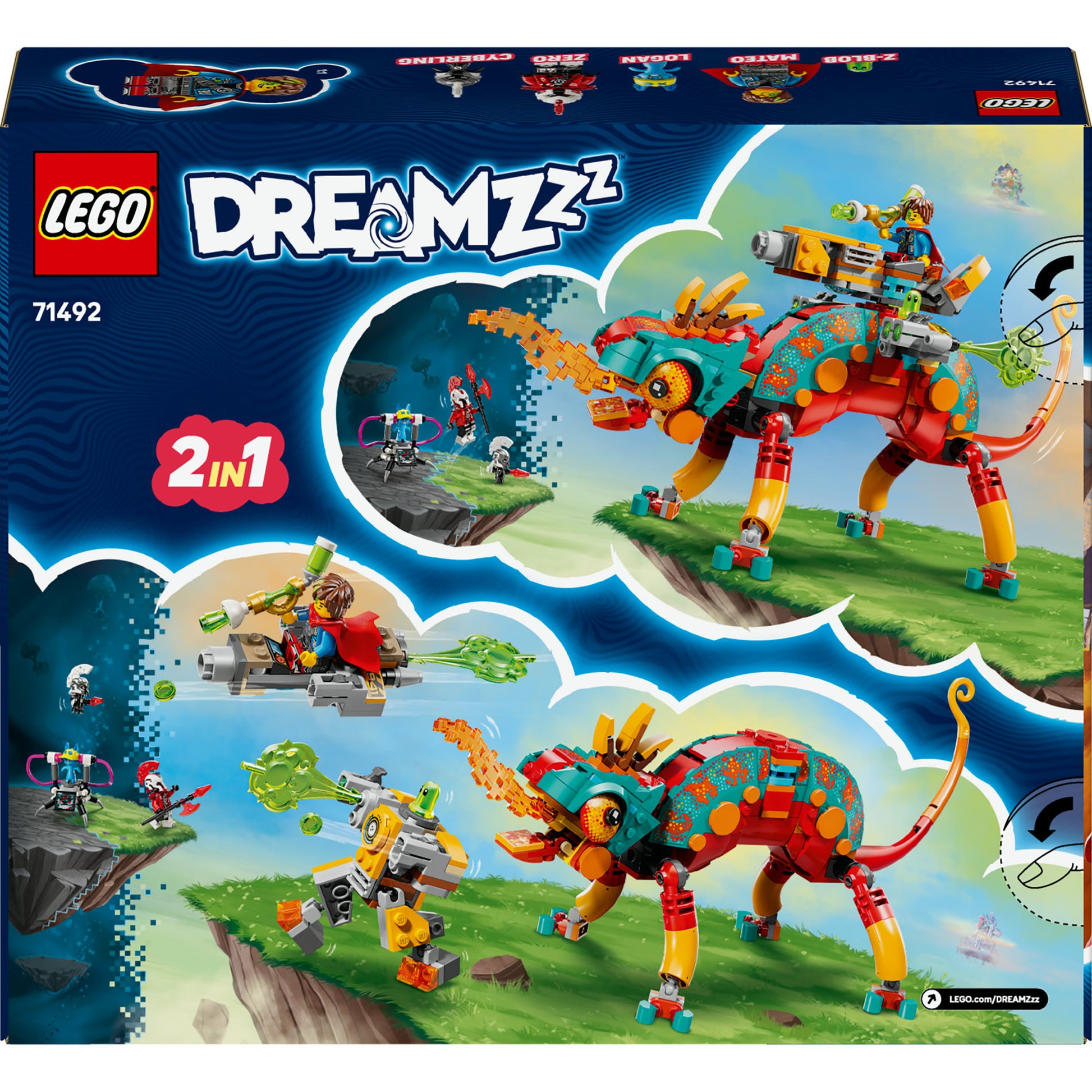 Lego dreamzzz mateo's vuurkameleon speelgoed - 71492