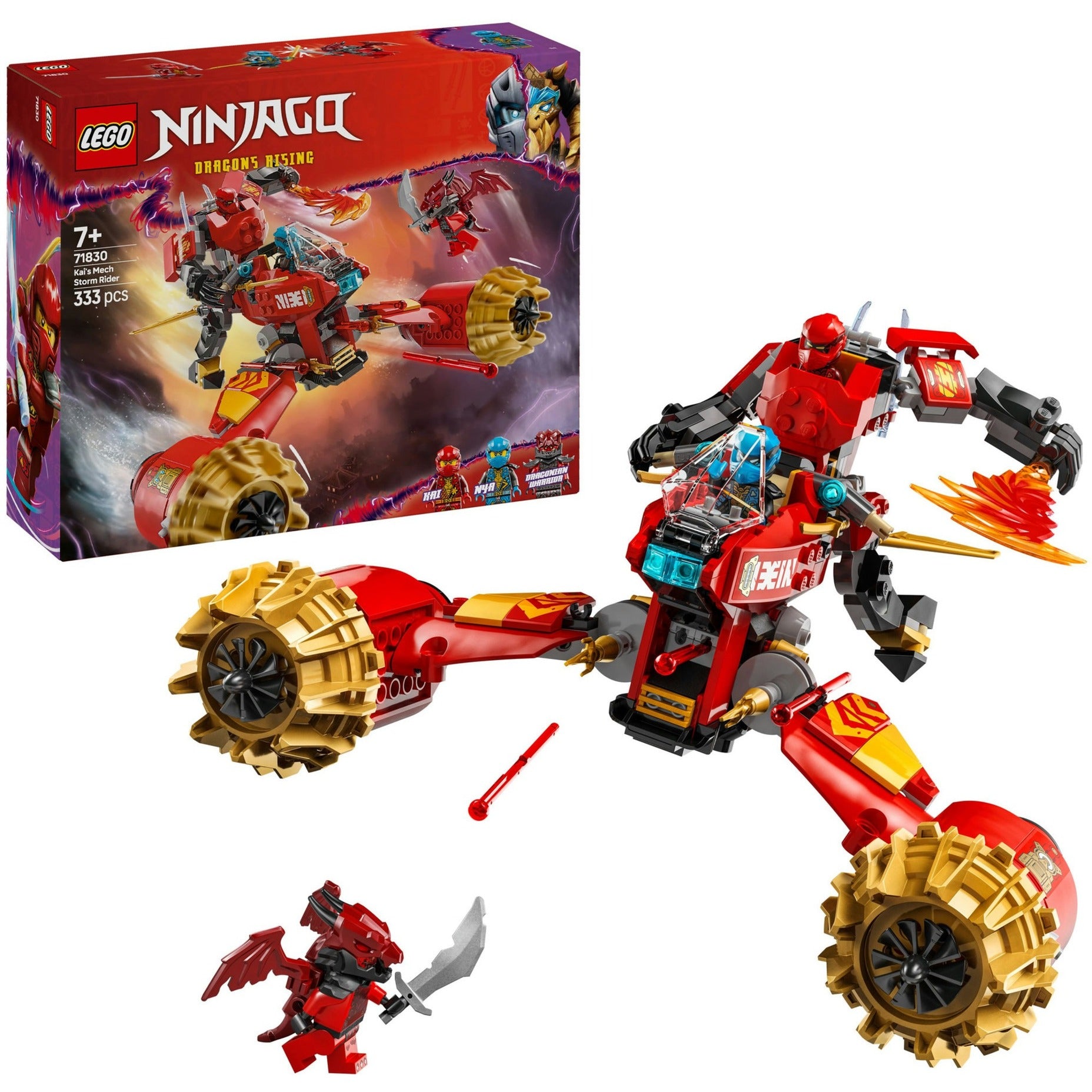 Lego ninjago 71830 kai's mechastormvoertuig