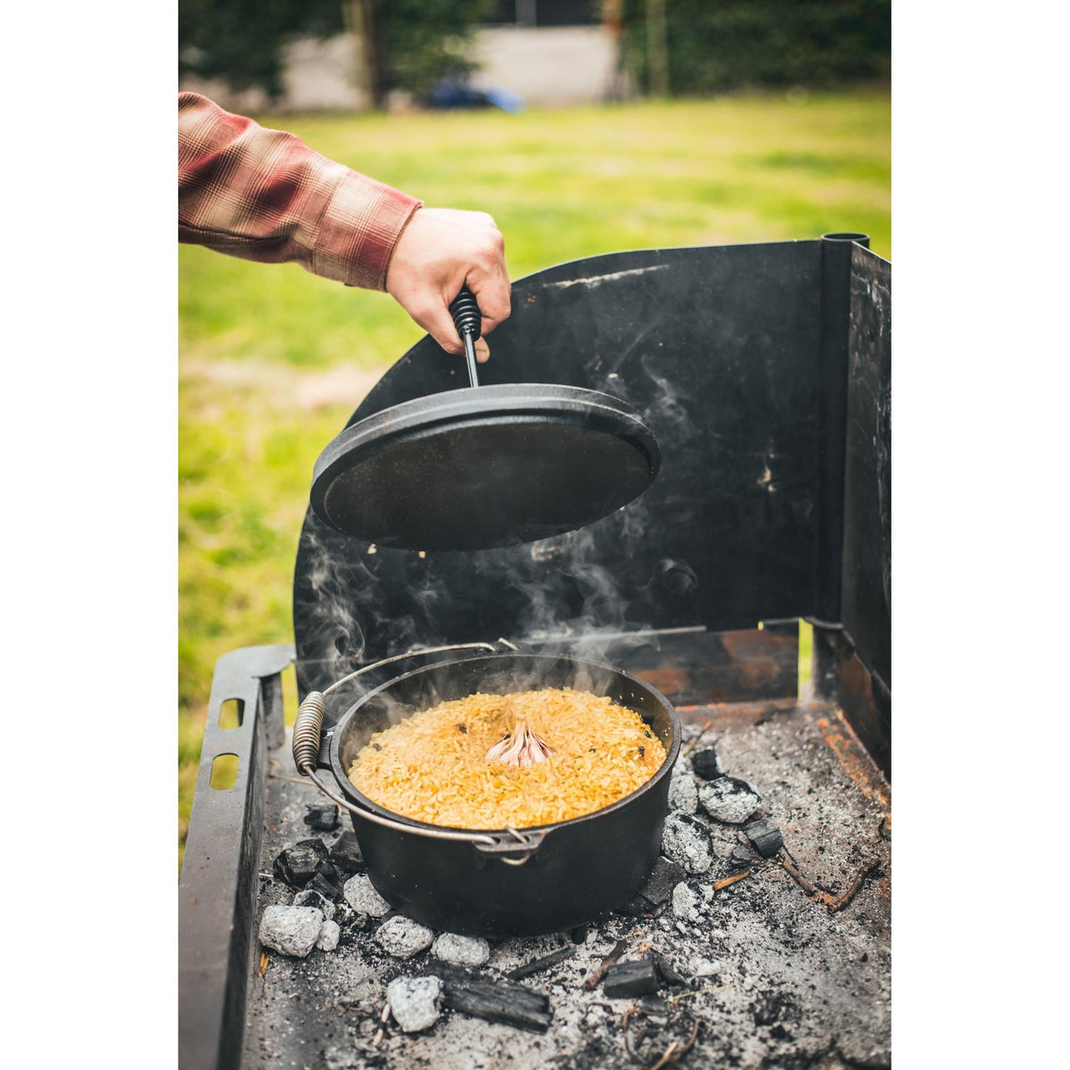 The windmill dutch oven 4,5 qt kookpan (zwart, ø 25.5 cm | 3.8 liter)