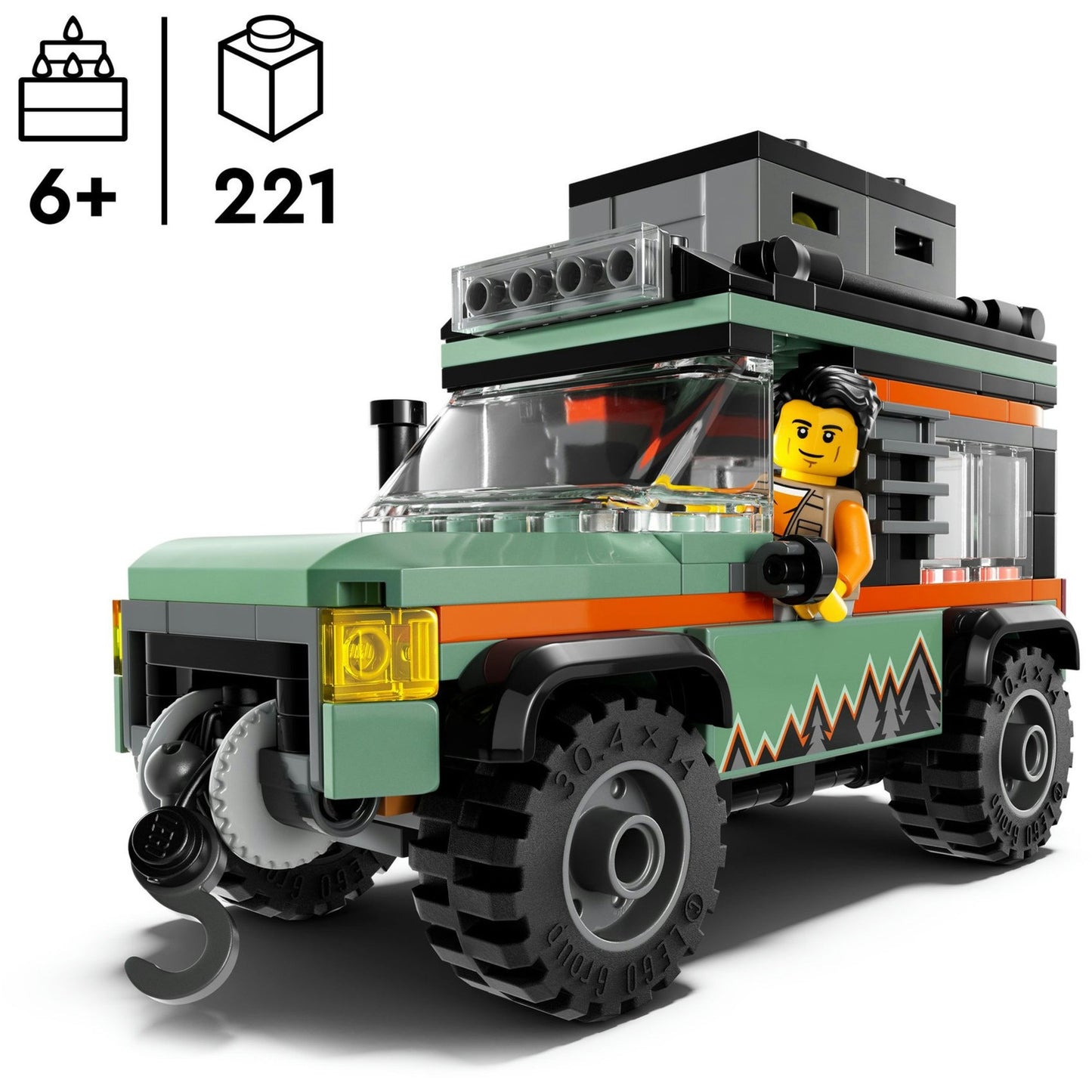 Lego city - 4x4 terreinwagen voor in de bergen constructiespeelgoed (60447)