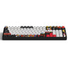Iqunix f97 graffiti diary wireless mechanical keyboard (zwart, us lay-out (qwerty), ttc gold pink, 96%, rgb leds, hot-swappable, pbt, 2.4ghz | bluetooth 5.1 | usb-c)
