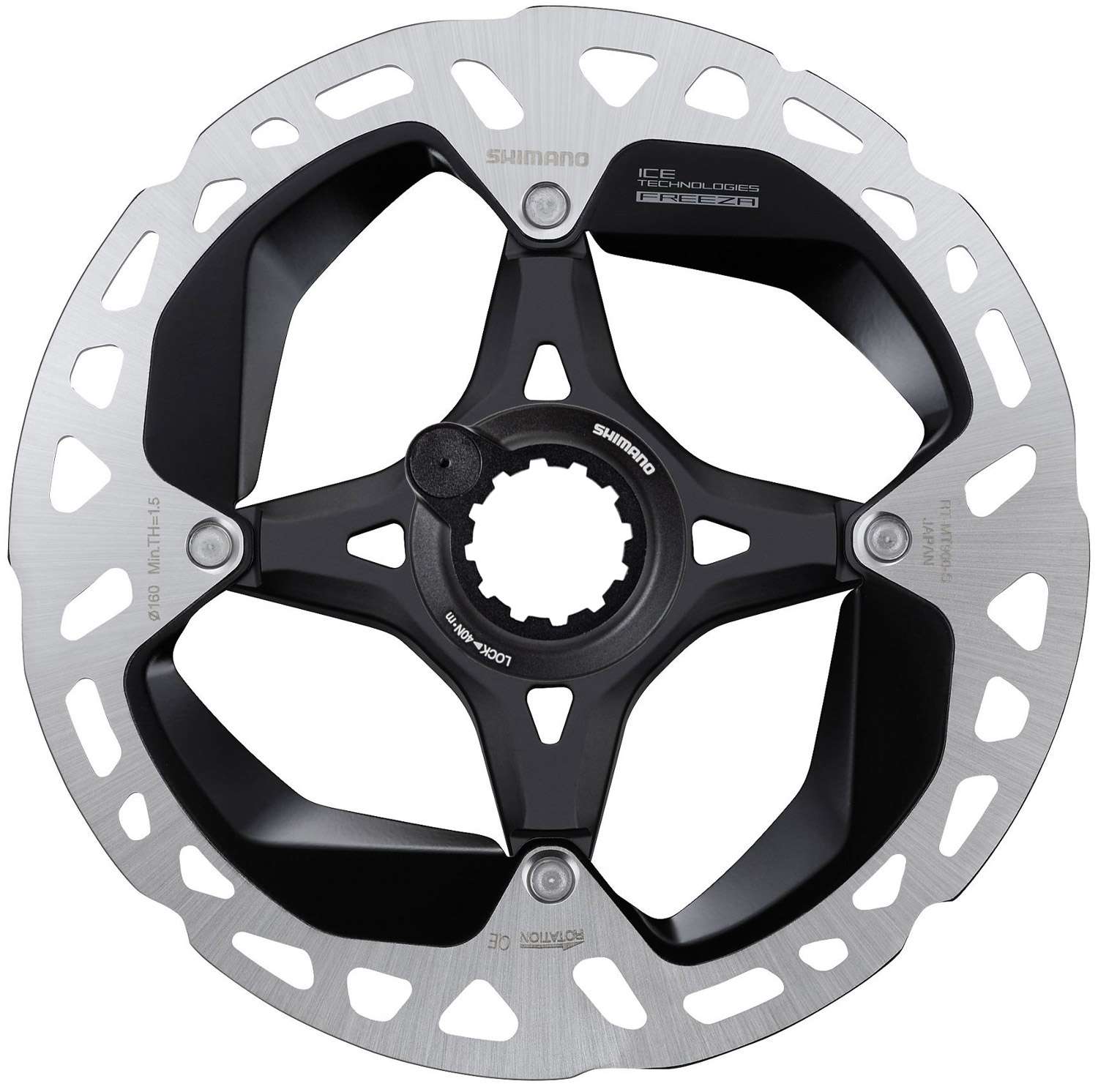 Shimano rt-mt900 center lock brake rotor for xtr w magnet + internal teeth