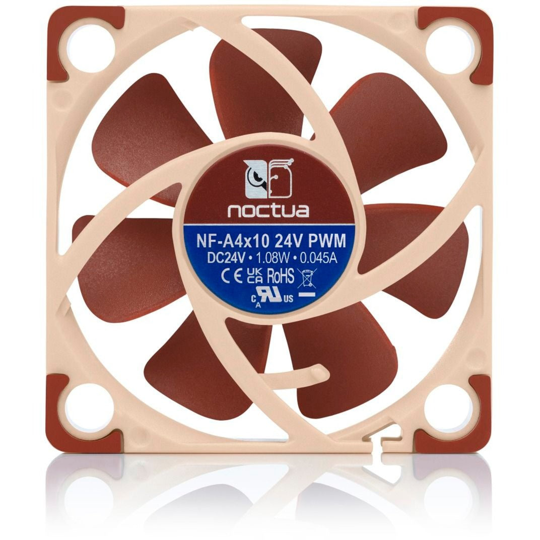 Noctua nf-a4x10 24v pwm case fan (bruin, 40 x 40 x 10 mm)