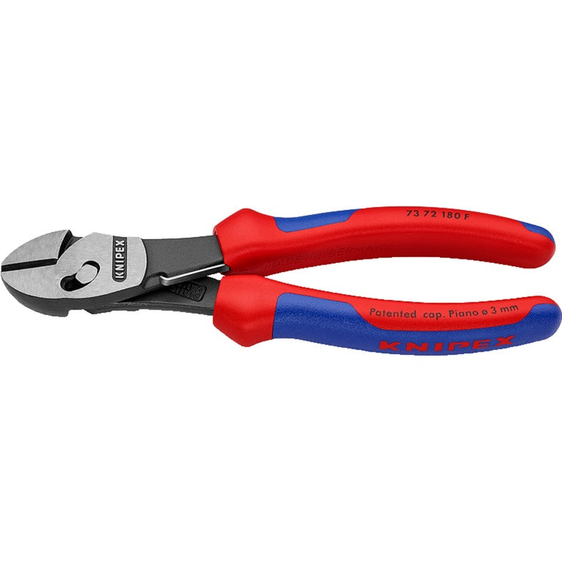 Knipex twinforce zijsnijtang 7372180f kniptang (rood blauw)