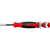Wiha schroevendraaier met bitmagazijn liftup 25 magnetisch (zwart rood, 12 bits, 1 4 ) - afbeelding 1