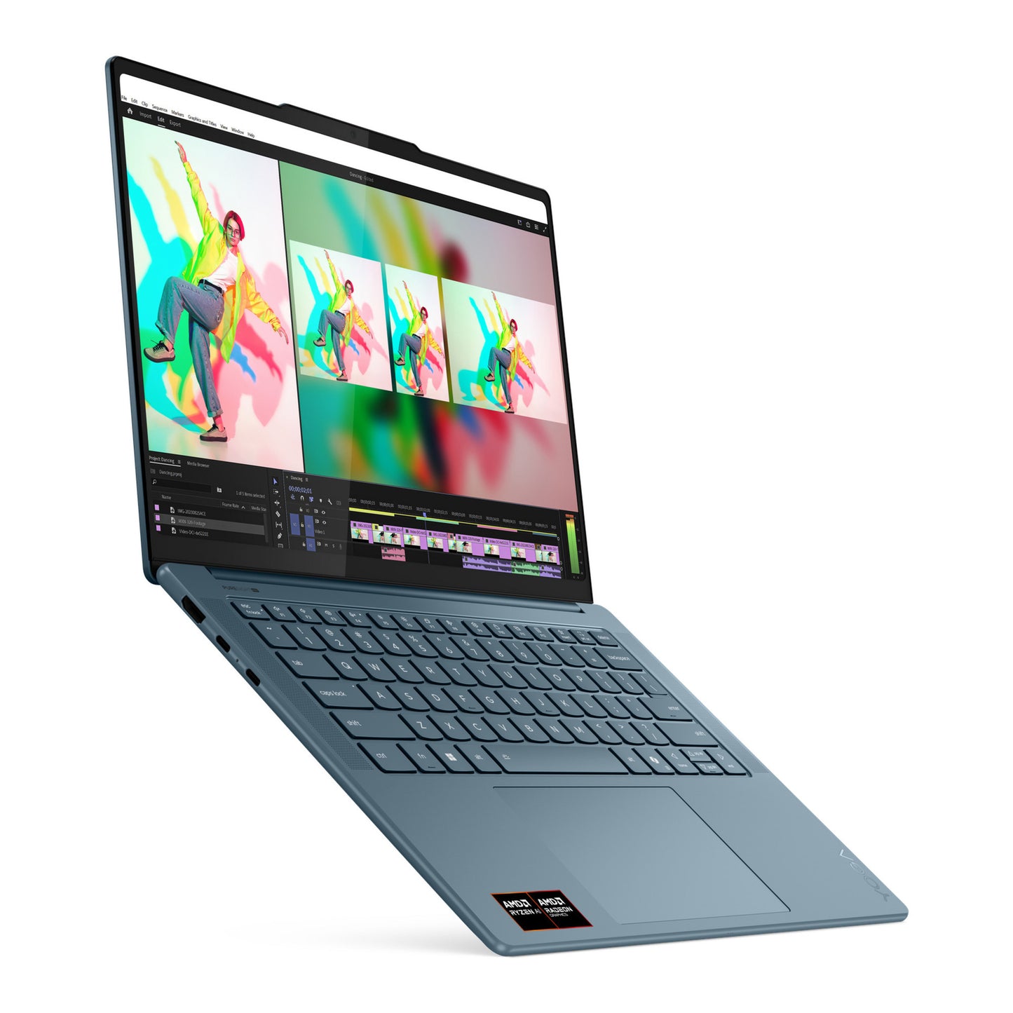 Lenovo yoga pro 7 14asp10 (83lx001mmh) 14.5 copilot+ laptop (blauwgroen | ryzen ai 9 365 | radeon 880m graphics | 32 gb | 1 tb ssd)