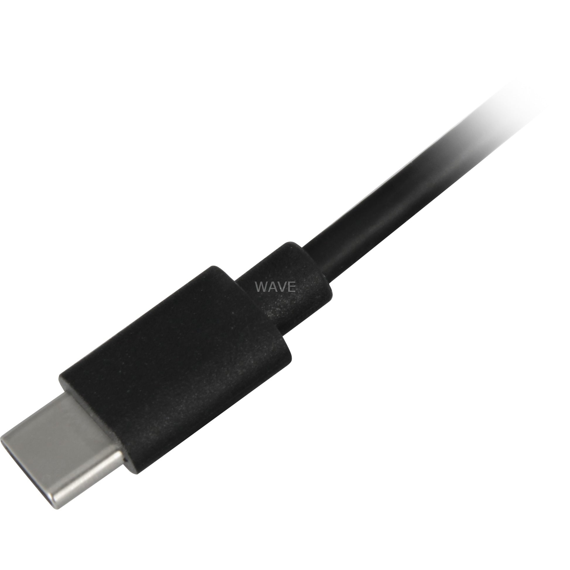 Sharkoon usb-a 2.0 - usb-c kabel (zwart, 1 meter)