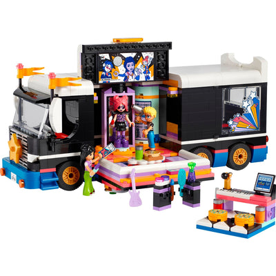 Lego friends - toerbus van popster constructiespeelgoed (42619)