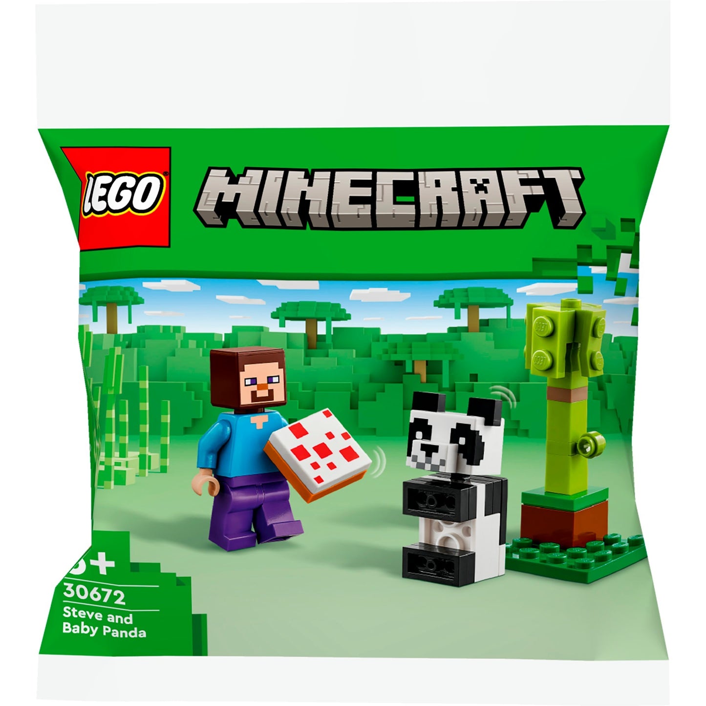 Lego minecraft - steve en babypanda constructiespeelgoed (30672)