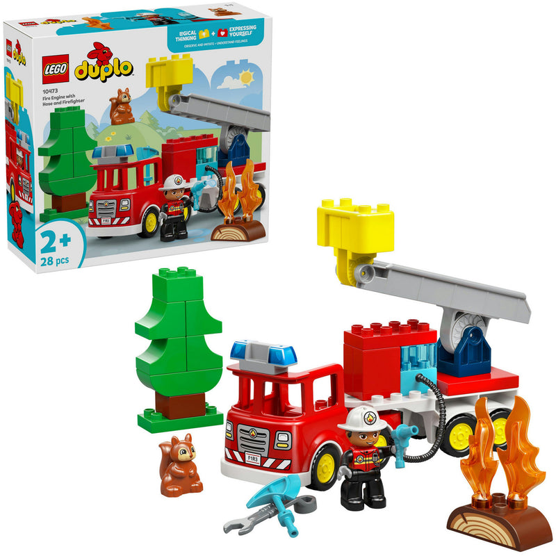 Lego duplo 10473 brandweertruck met slang en brandweerman