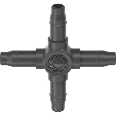 Gardena kruisstuk 4,6 mm (3 16 ) verbinding (donkergrijs, 10 stuks)