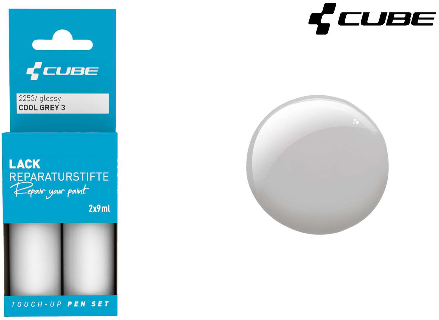 Cube touch-up pen set cool grey 3