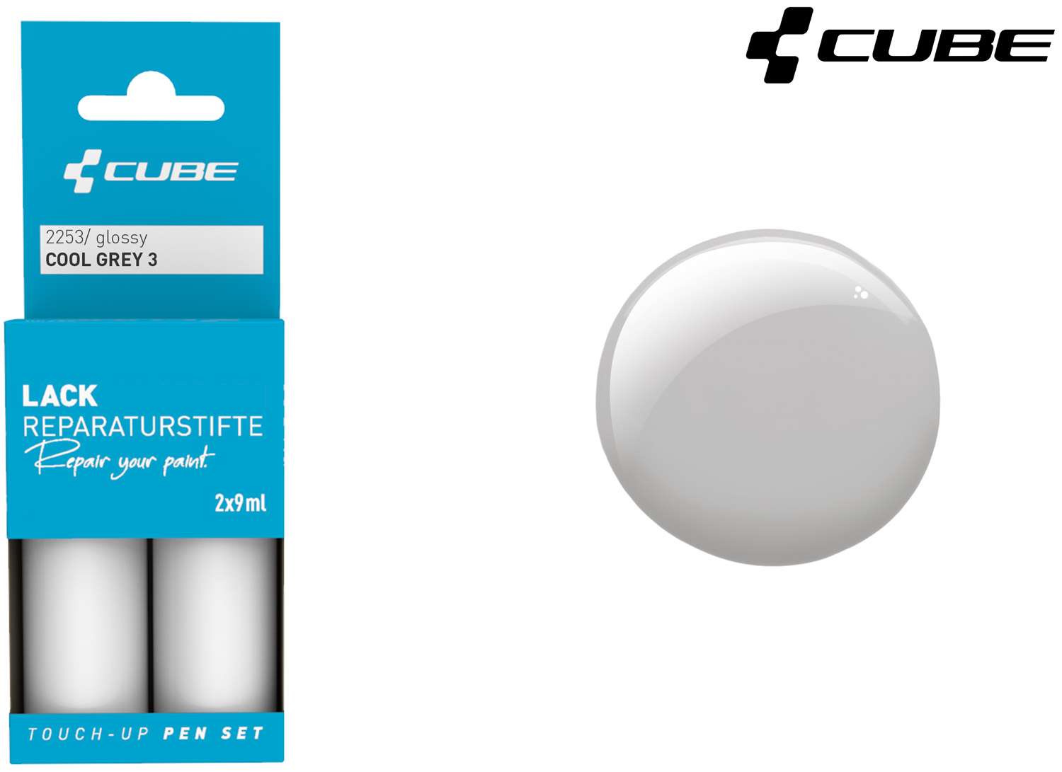 Cube touch-up pen set cool grey 3