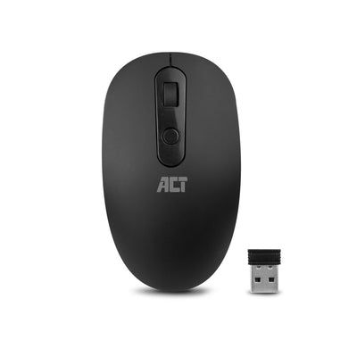 Act connectivity ac5110 draadloze muis 1200 dpi (zwart, 1200 dpi | voor links- en rechtshandigen)