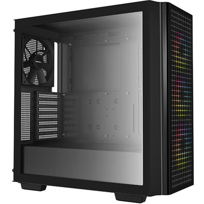 Deepcool cg540 midi tower behuizing (zwart | 2x usb-a | window)