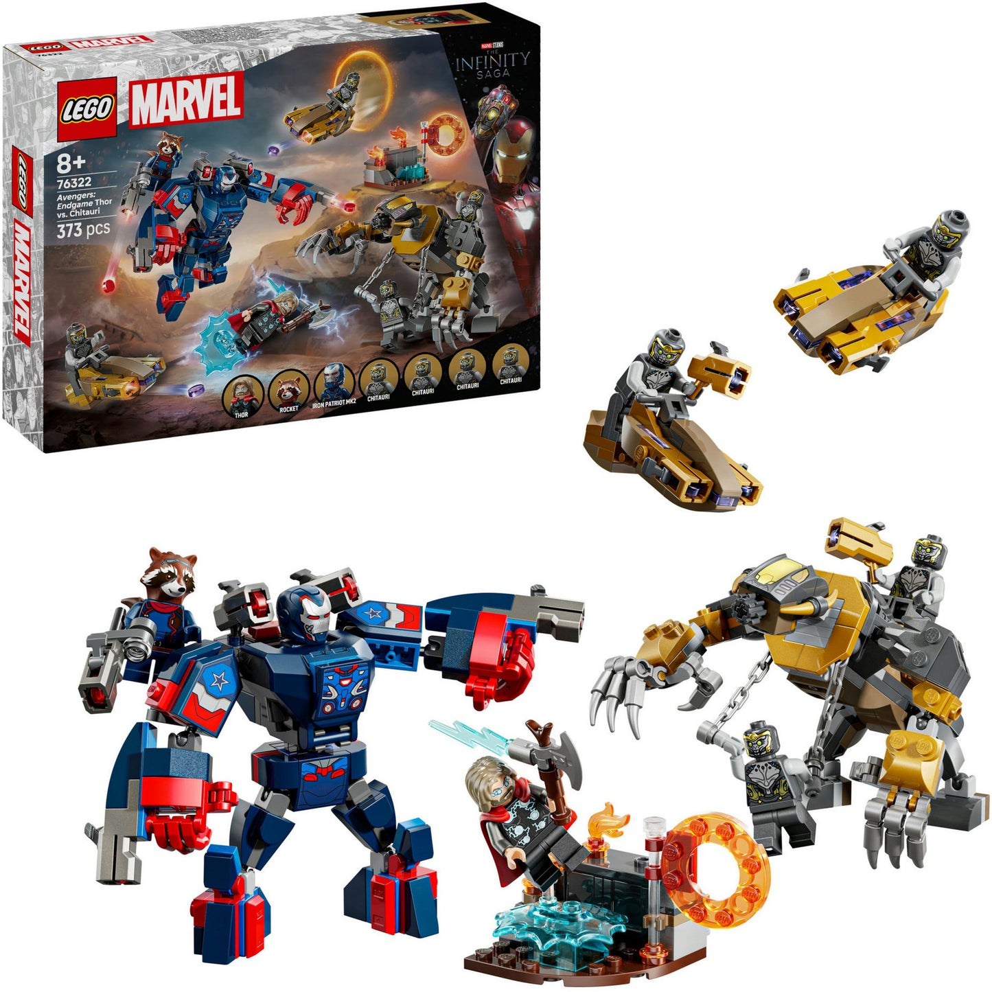 Lego super heroes marvel 76322 avengers endgame thor vs. chitauri