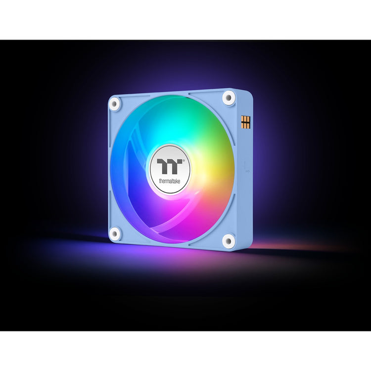 Thermaltake ct120 ex argb sync pc cooling fan hydrangea blue (3-fan pack) case fans (lichtblauw, 3 stuks, 120 x 120 x 25 mm, pwm)