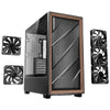 Antec flux midi tower behuizing (zwart | 2x usb-a | 1x usb-c | tempered glass)