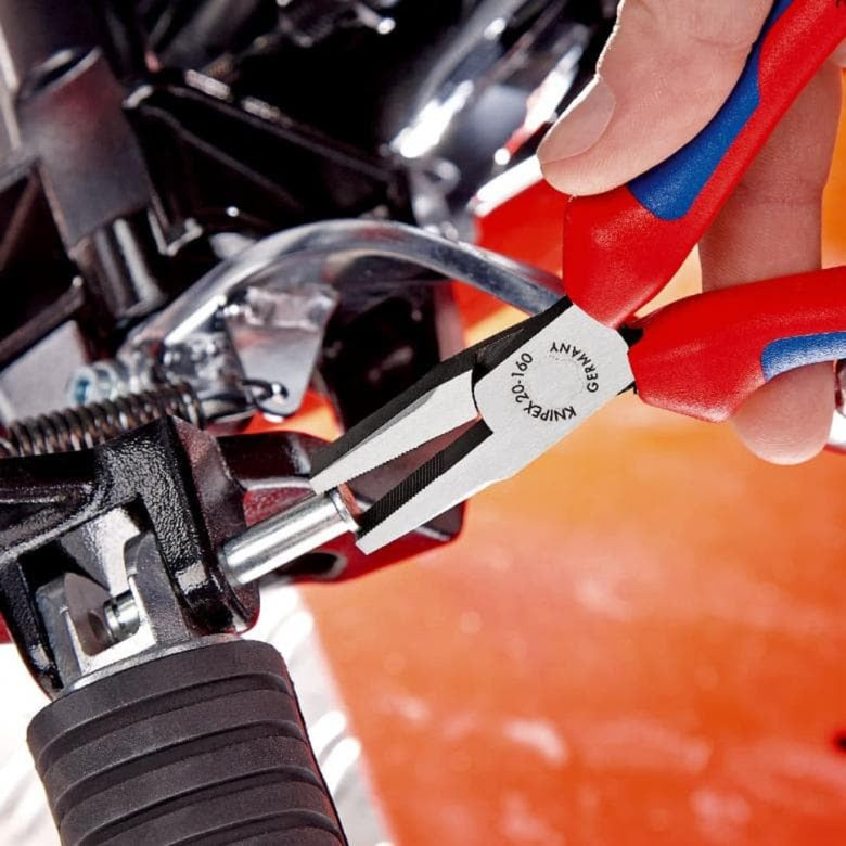 Knipex platbuigtang 20 06 160 vde grijptang (rood geel, lengte 160mm)