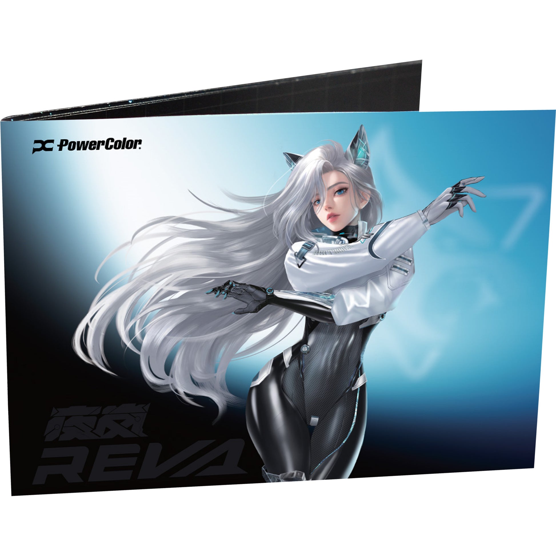 Powercolor radeon rx 9070 xt hellhound reva16gb limited edition grafische kaart (wit zwart, rdna4, gddr6, 3x displayport, 1x hdmi)