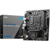 Msi pro h610m-e ddr4 socket 1700 moederbord (zwart, gb-lan, sound, µatx)