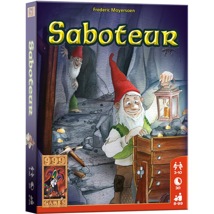 999games 999 games saboteur kaartspel (nederlands, 3-10 spelers, 30 minuten, vanaf 8 spelers)