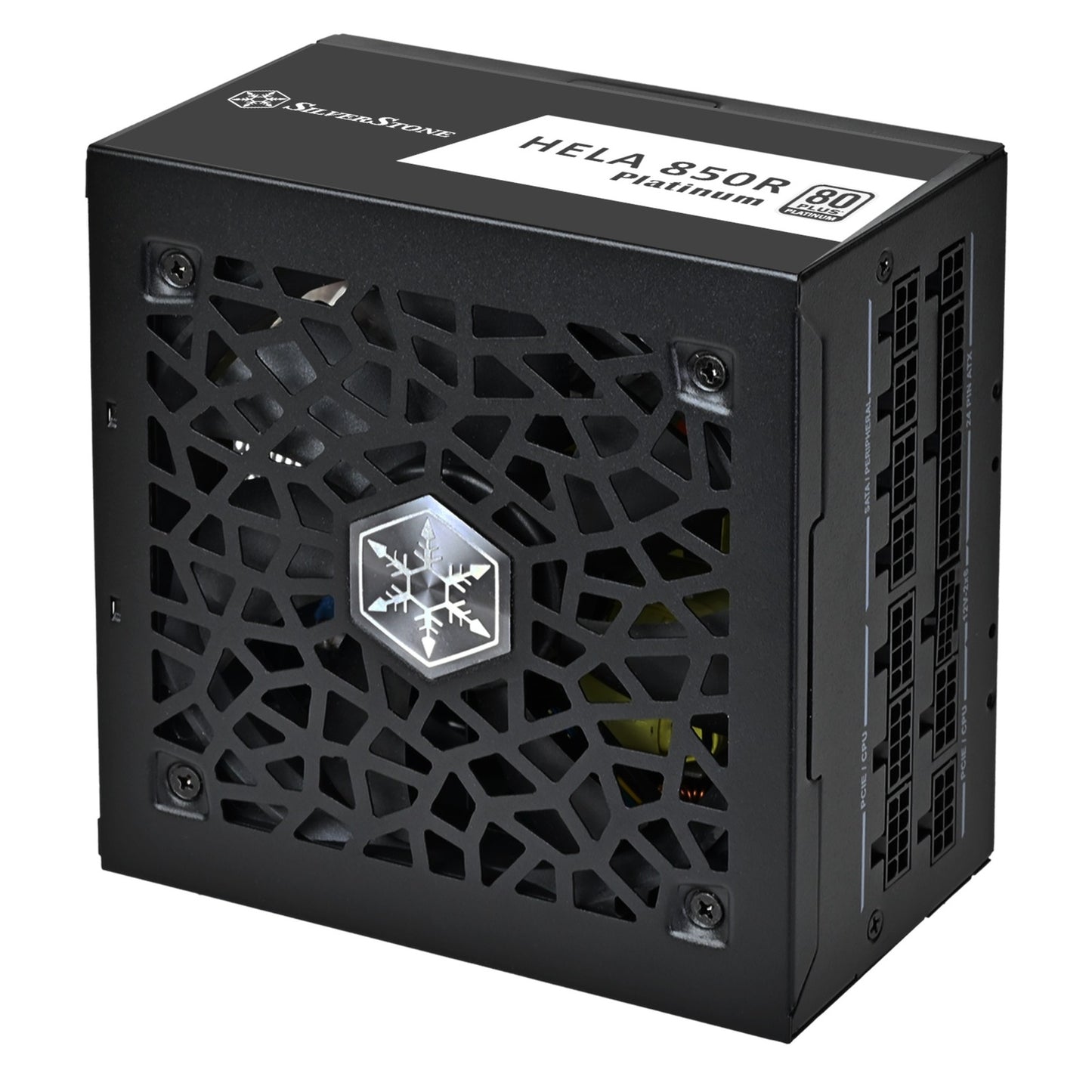 Silverstone hela 850r platinum modulaire 850 watt voeding (zwart, 4x pcie)