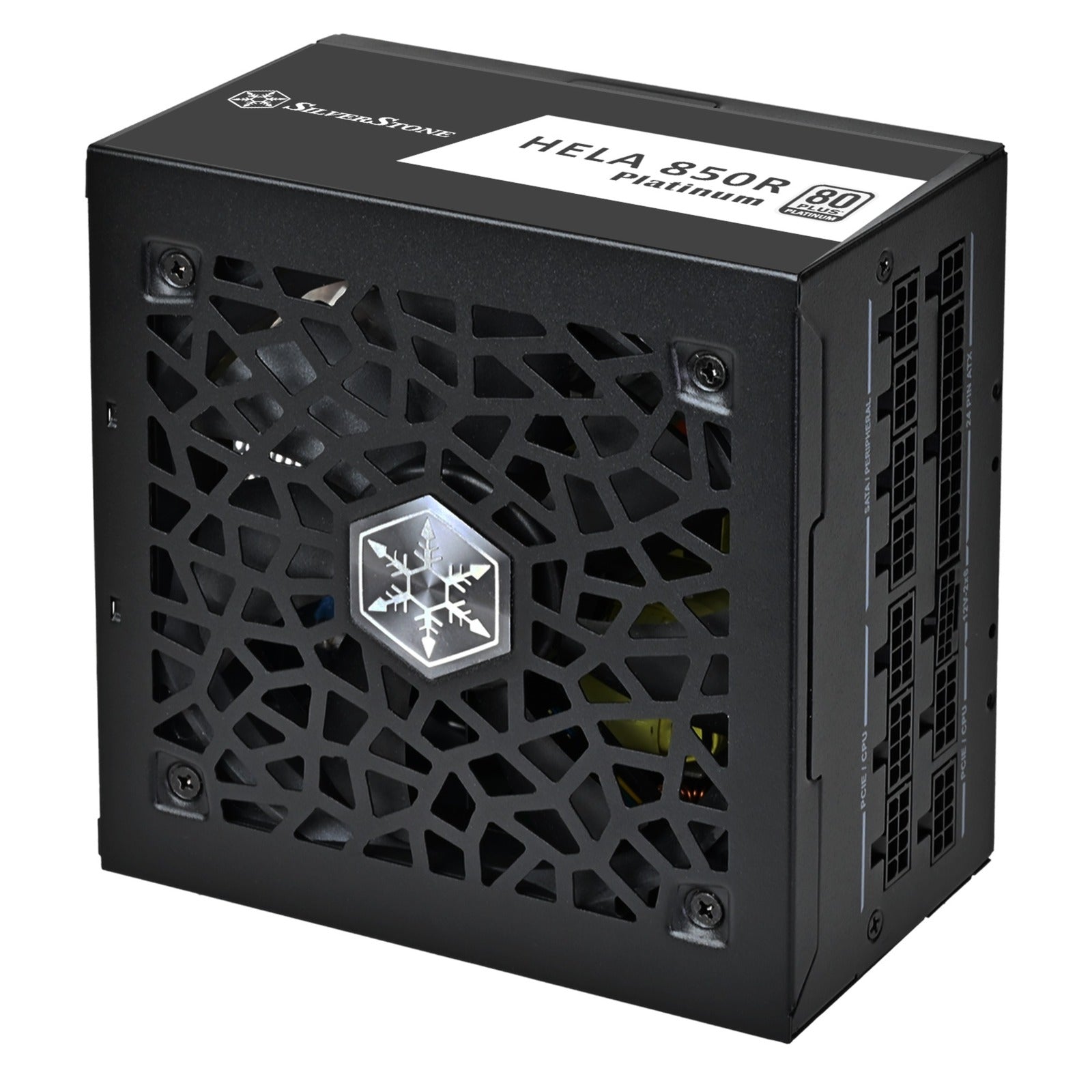 Silverstone hela 850r platinum modulaire 850 watt voeding (zwart, 4x pcie)