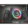 Trust gxt 629 tytan rgb illuminated 2.1 speaker set pc-luidspreker (zwart)
