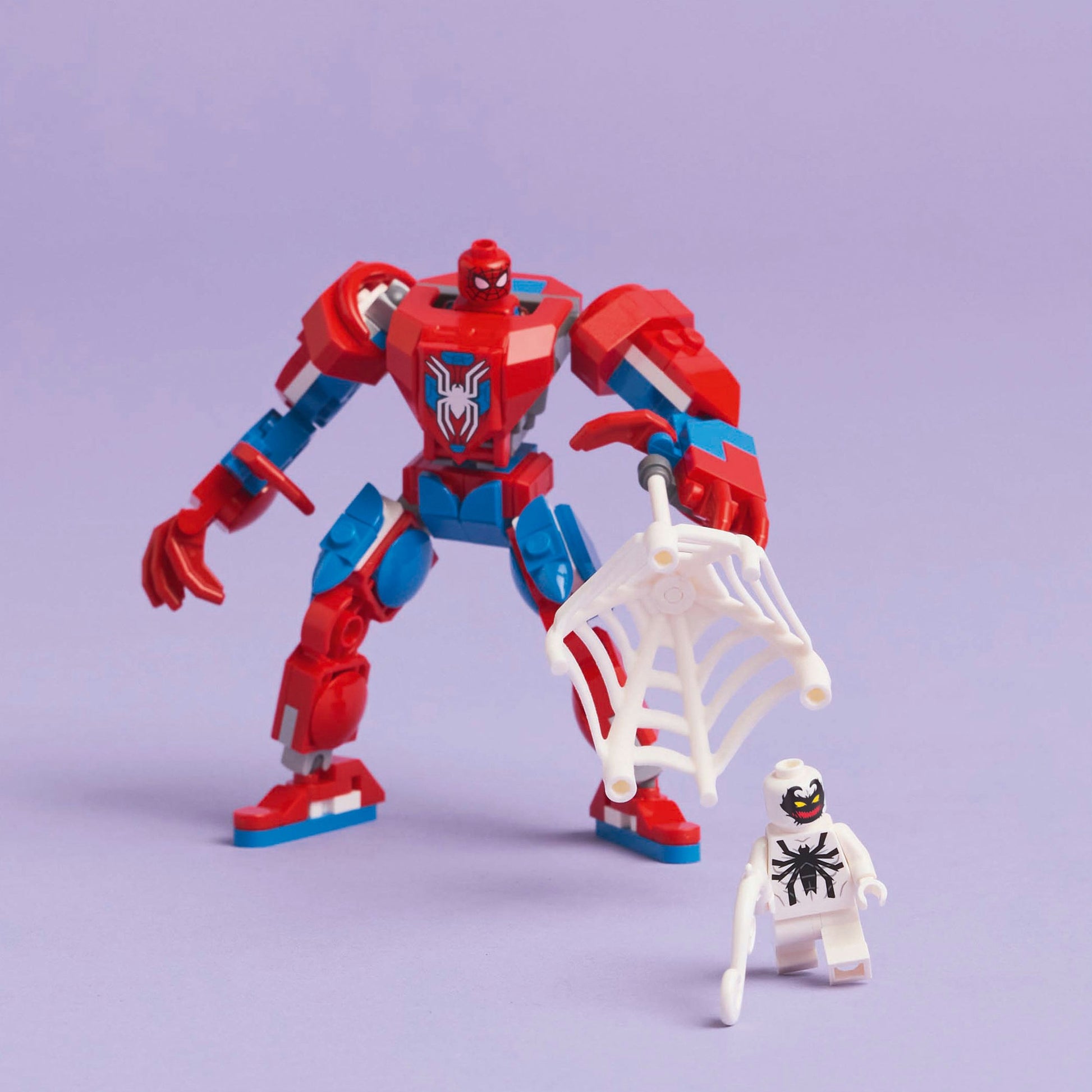 Lego super heroes 76308 spider-man mecha vs. anti-venom