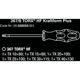 Wera 367 6 torx hf-schroevendraaierset kraftform plus + rek (zwart groen, 6‑delig) - afbeelding 5