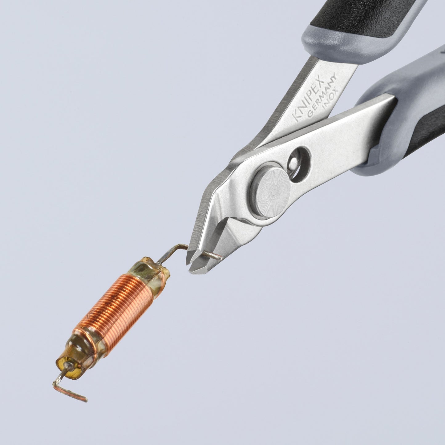 Knipex electronic super knips esd 78 13 125 esd elektronica-tang (grijs)